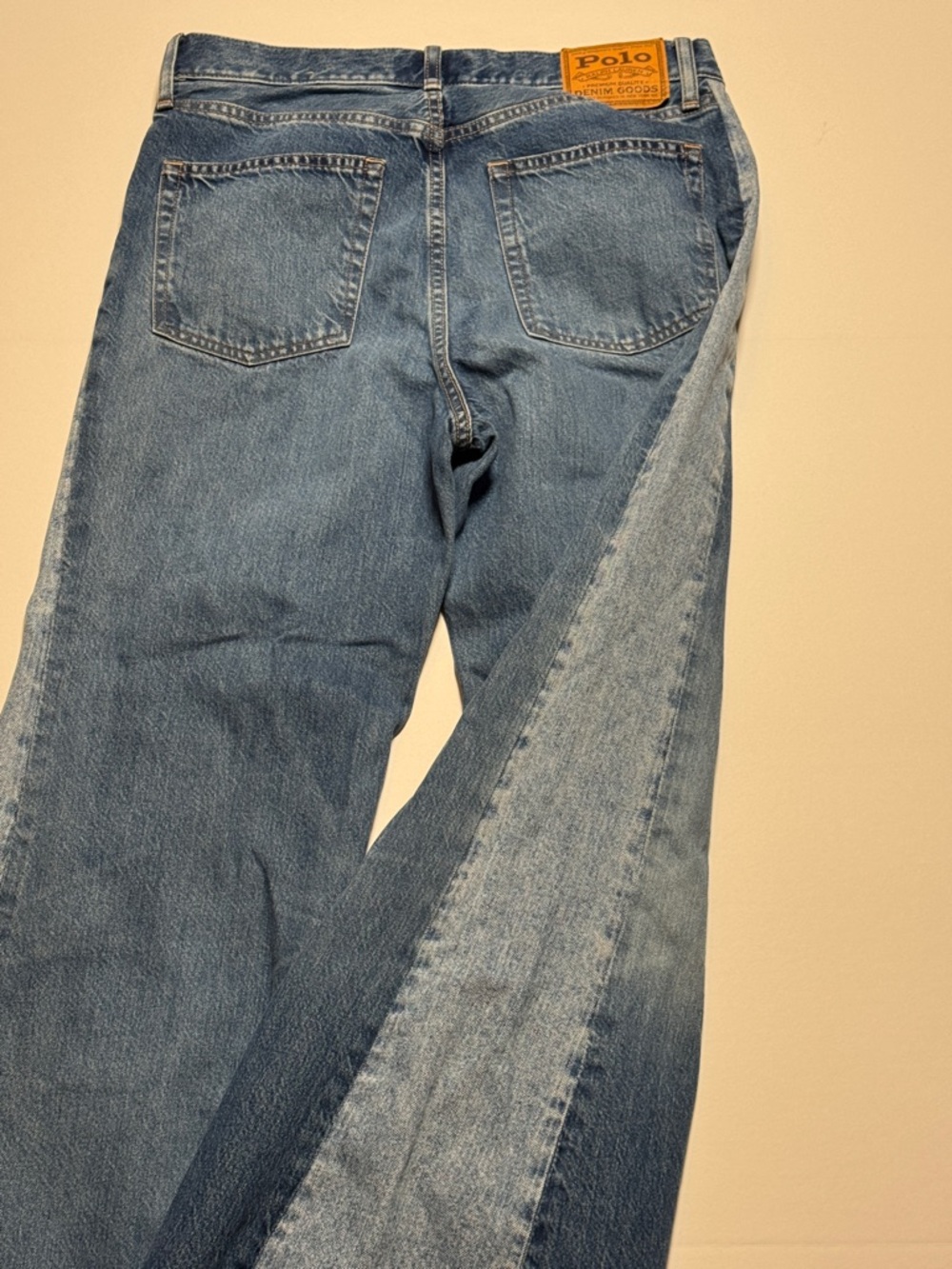 POLO by Ralph Lauren Women's Paneled Flare Premium‎ Denim Jeans Raw Hem Boho 29 - Picture 6 of 14